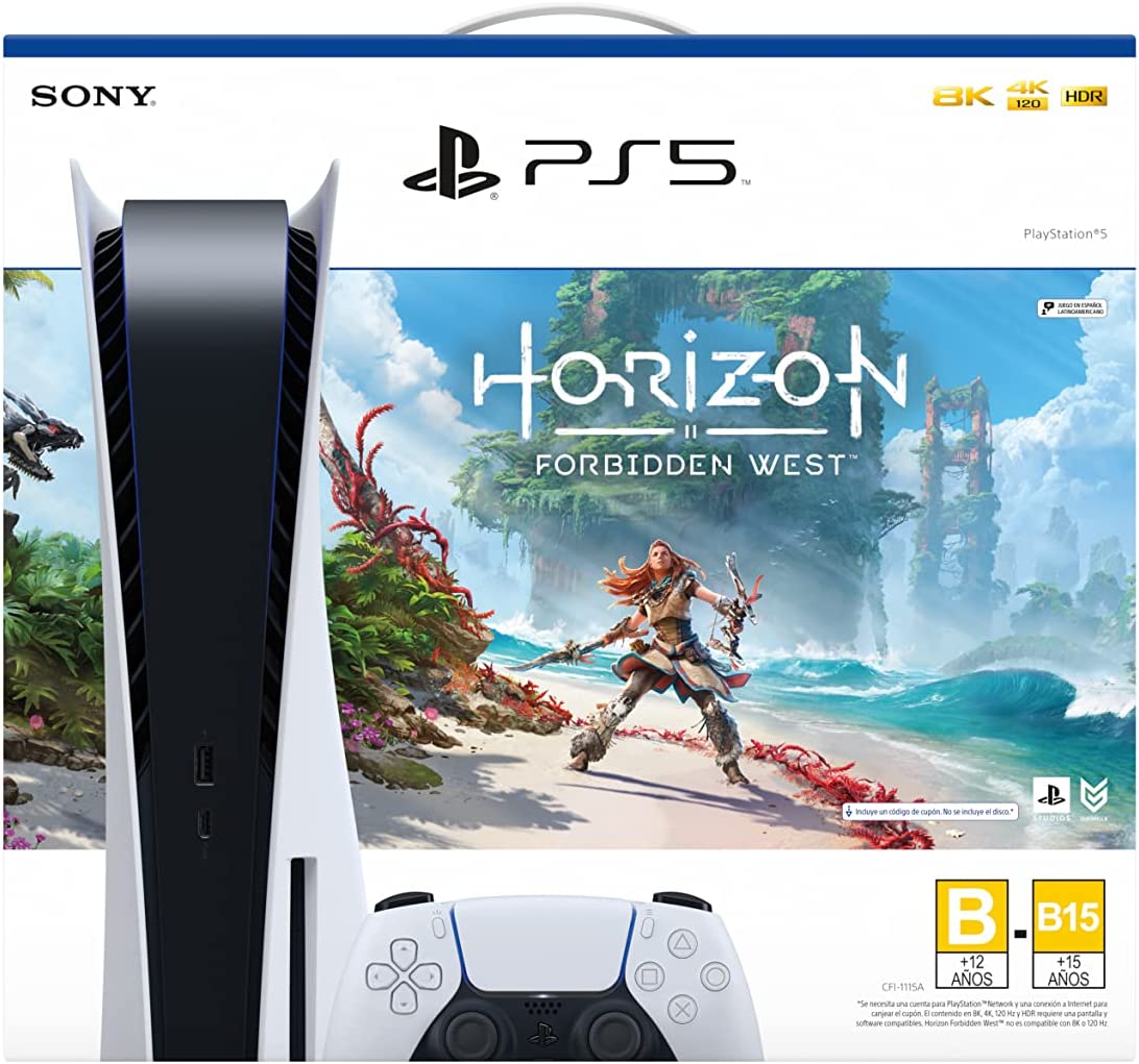 Consola PS5 + Horizon Forbidden West (Pack) + Horizon II Edition