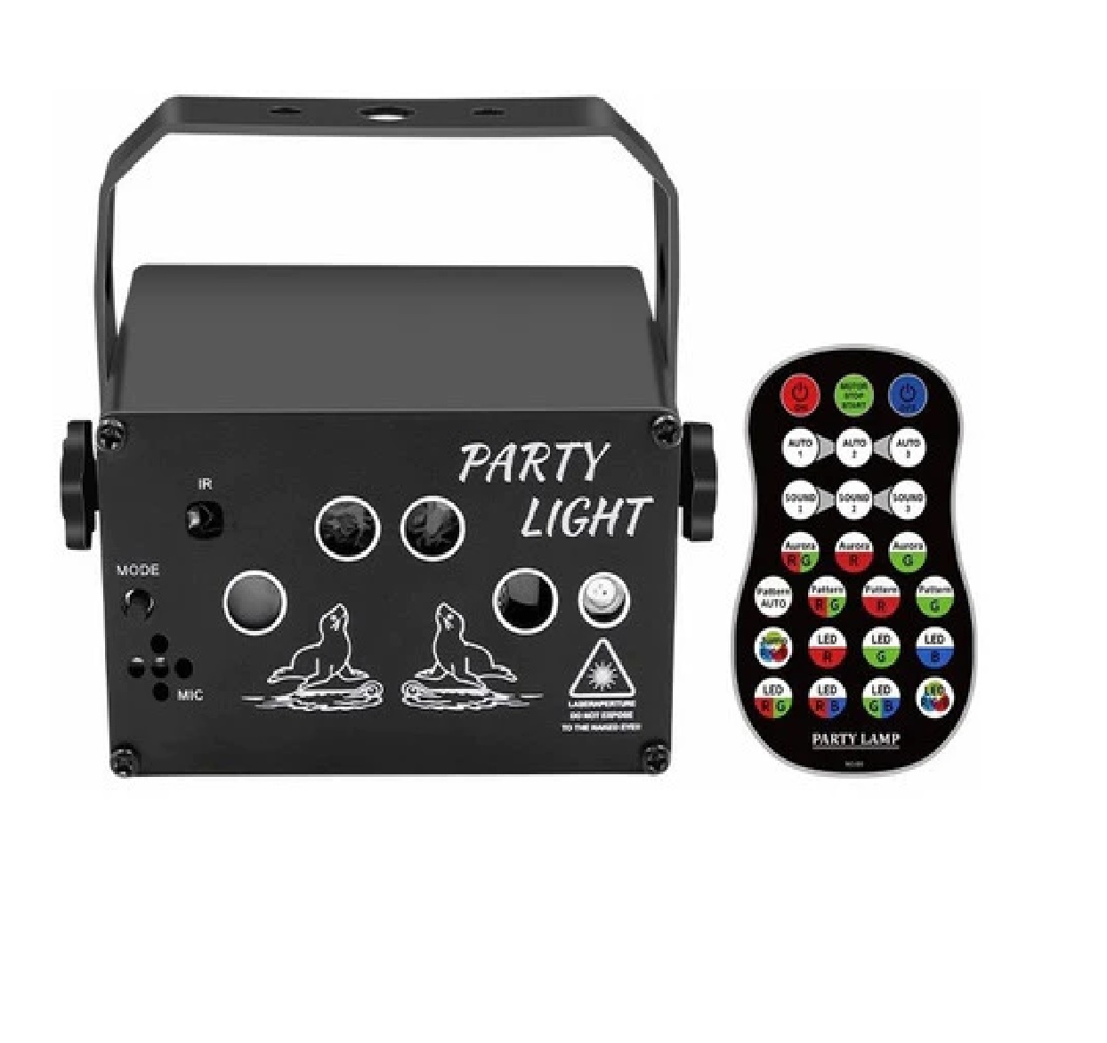 Aurora Dj Party Luces Estroboscópicas Proyector Control Voz