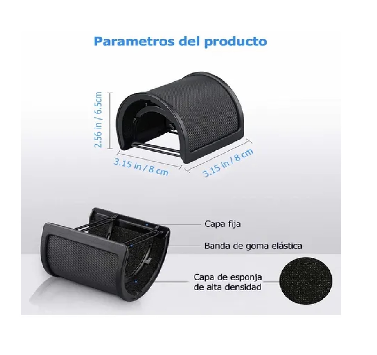 Forma U Filtro Antipop Para Micrófono Profesional 3 Capa