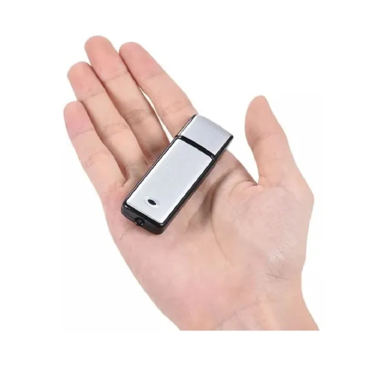 Grabadora De Voz Mini Micrófono Espía Con Usb  Negro