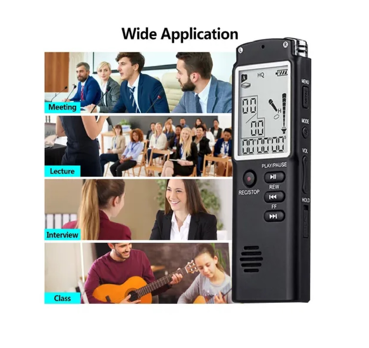 Grabadora De Voz Digital De 16 Gb Activada Por Voz