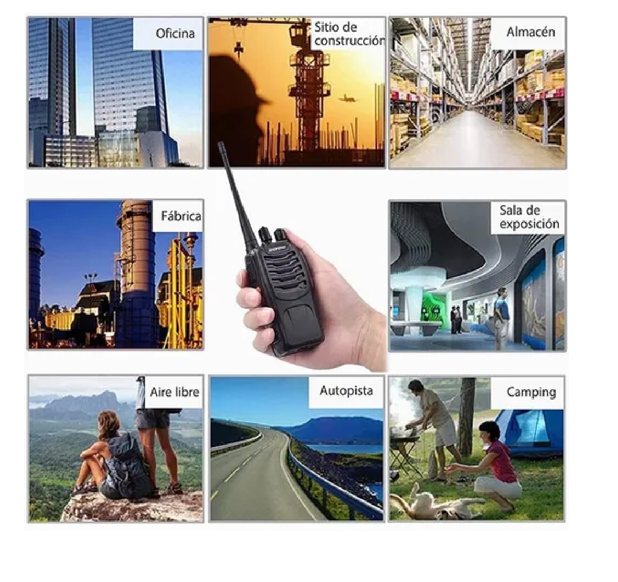 Set  Radios Bf-888s Uhf Con Manos Libres 