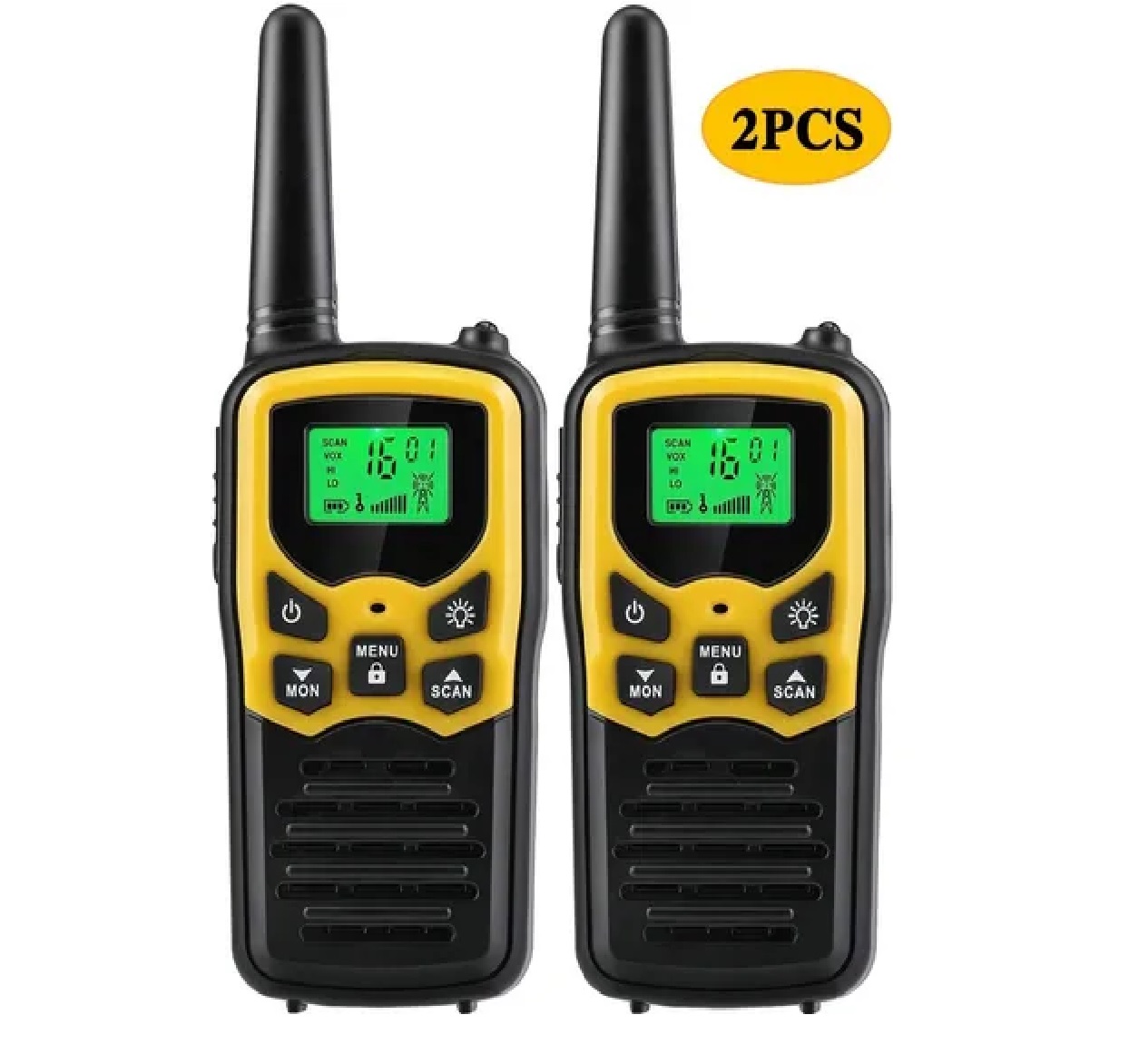 Kit Walkie Talkie 22 Frs Canales Amarillo