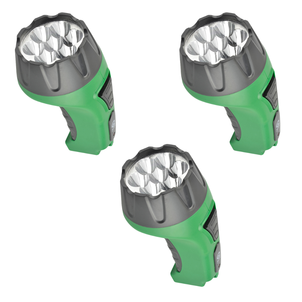 3 Lamparas De Mano, 7 Leds, Karlen, Recargable