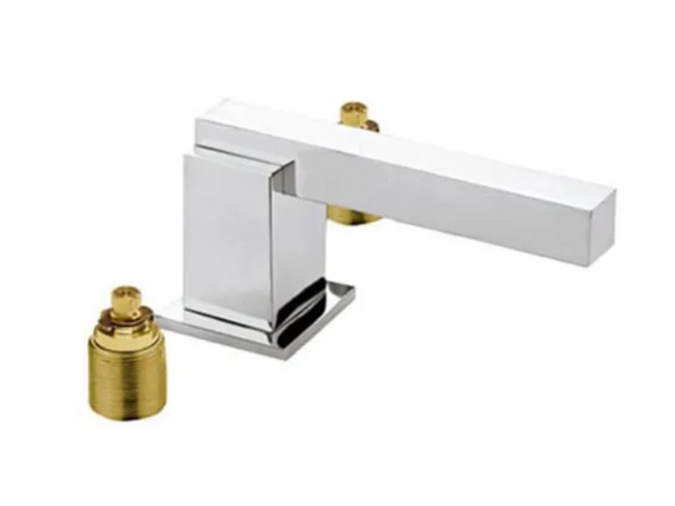 ENSAMBLE DE LAVABO CON DES AUT KUBICA E-2114 HELVEX COLOR CROMO