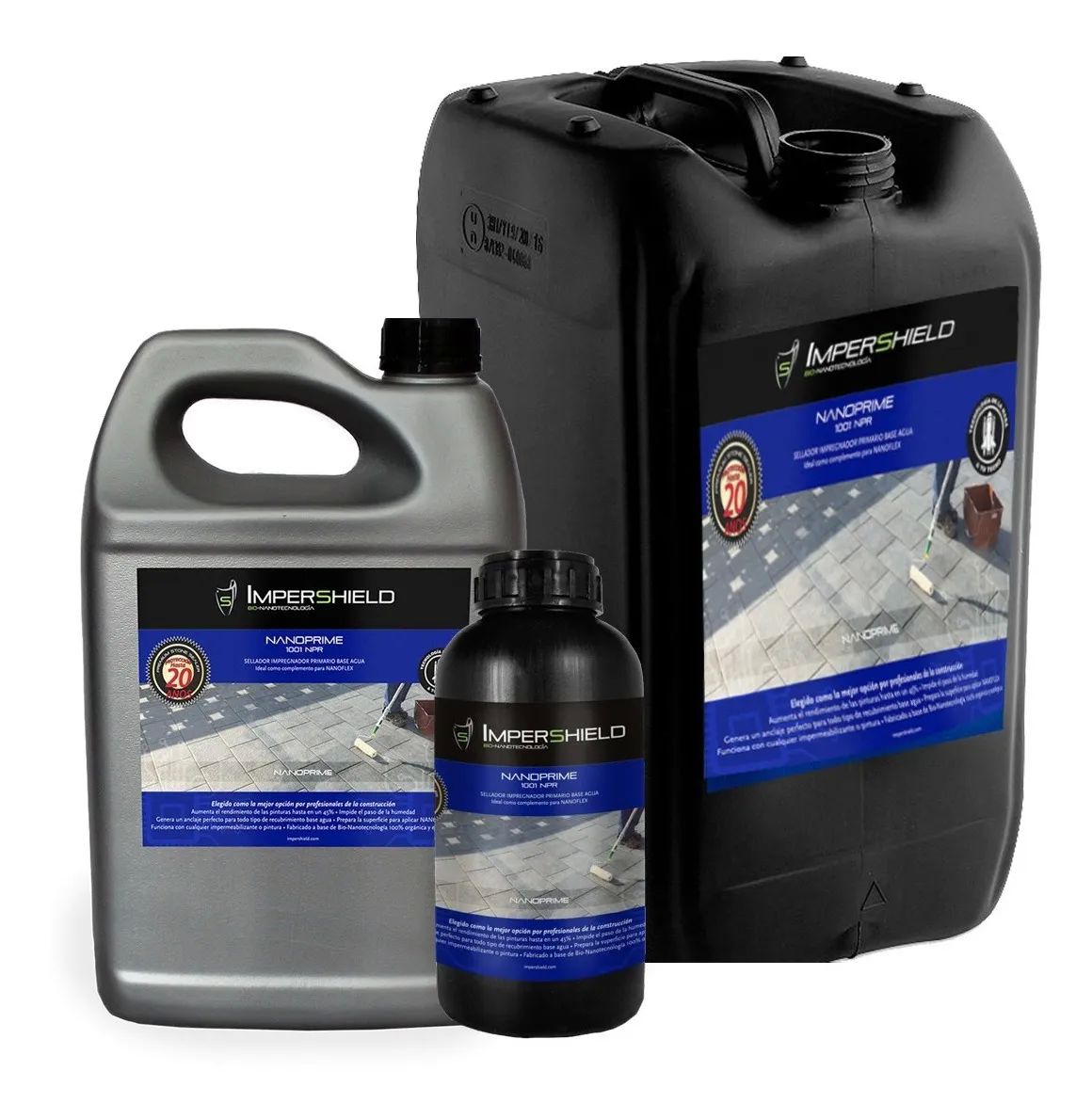Sellador Primario Nanoprime Impermeabilizante de Muros, Cimientos y estructuras  4 Lt