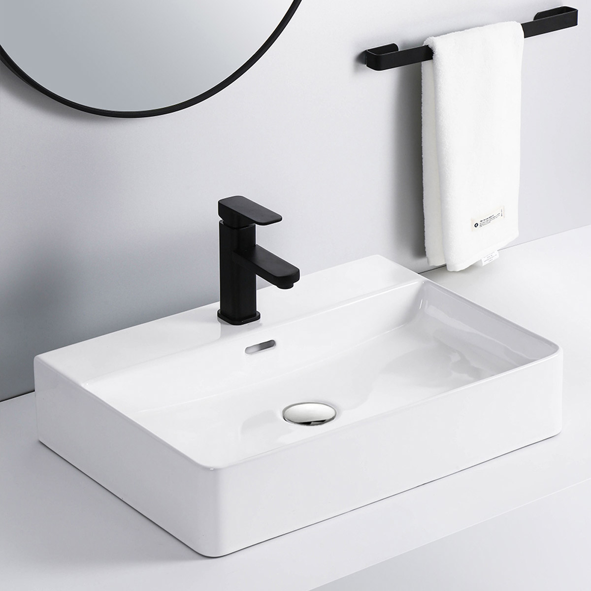 Esatto® Kit Zegno Nc Paquete De Lavabo Llave Negra Desagües