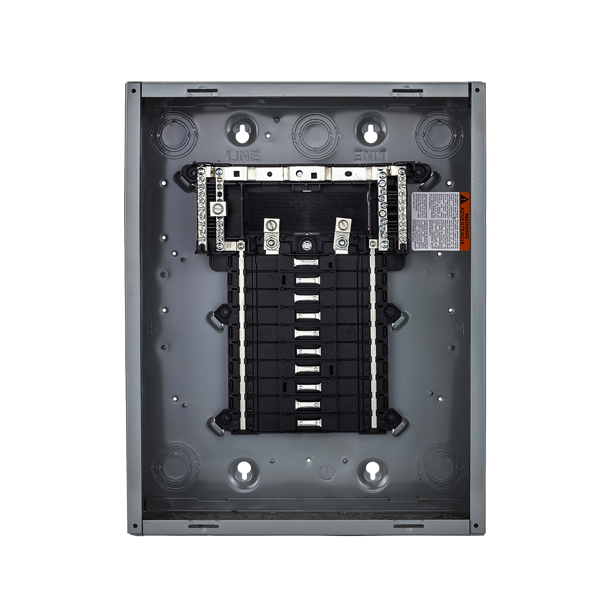 QO Centro de carga PoN 20 Polos con  Zapatas principales 125 A  1F, 3H NEMA 1
