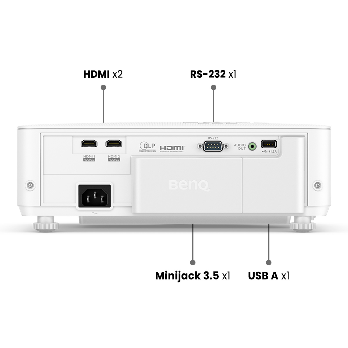 Proyector BenQ gaming tiro corto 4K HDR TK700STi, DLP, 3200 Lúmenes, HDMI, 3D, 96% Rec.709, Brillant Color, para futbol, deportes y videojuegos.