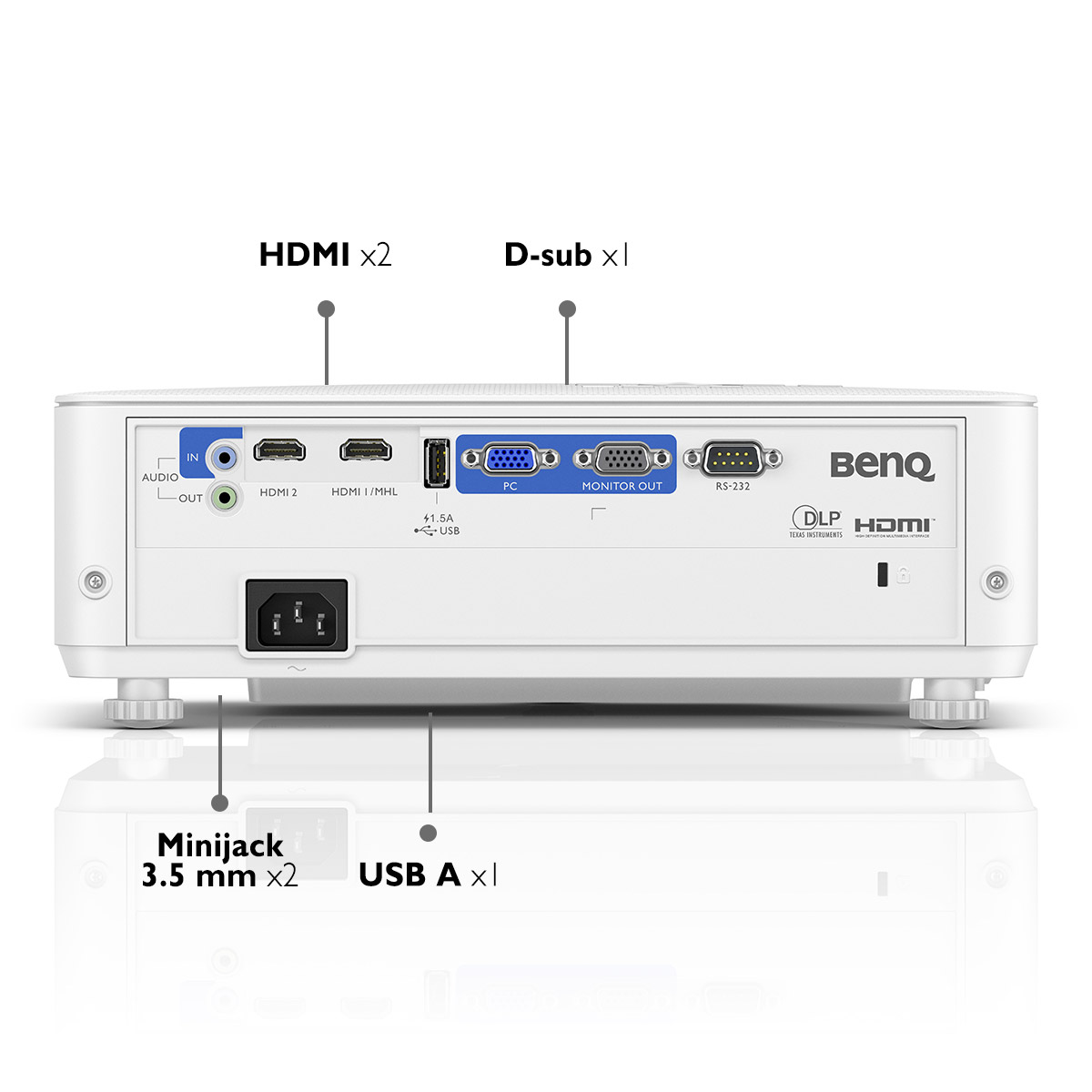 Proyector Gamer BenQ TH585P Full HD (1920x1080) HDMI 3,500 Lúmenes