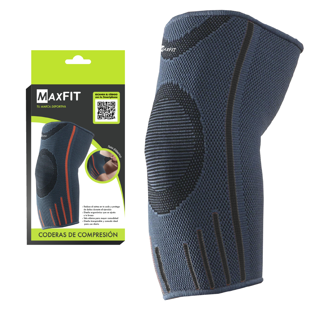 Par De Codera Elástica De Compresión Deportiva Maxfit Hz003