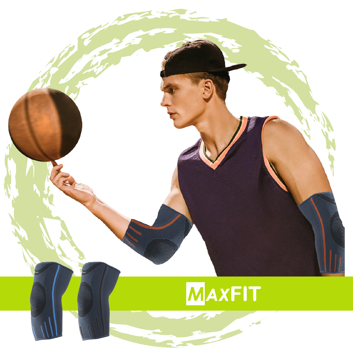 Par De Codera Elástica De Compresión Deportiva Maxfit Hz003