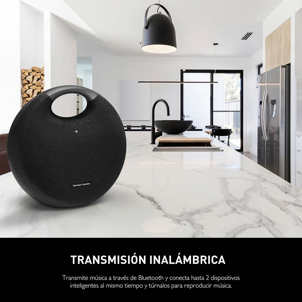 Bocina Harman Kardon Onyx Studio 6 Bluetooth IPX7 Impermeable Recargable - Negro 