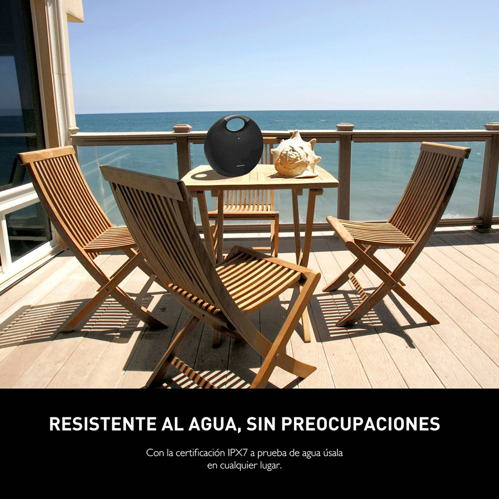 Bocina Harman Kardon Onyx Studio 6 Bluetooth IPX7 Impermeable Recargable - Negro 