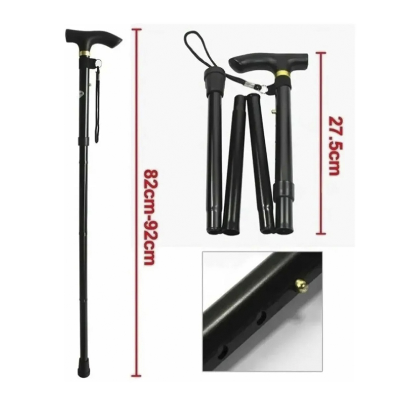 Bastón Plegable / Retráctil - Muy Ligero, Practico Y Cómodo