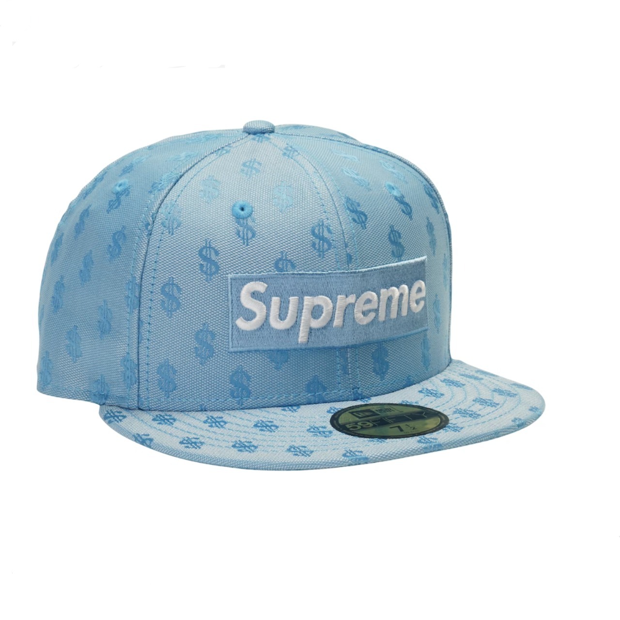 Supreme monogram box logo New era blue