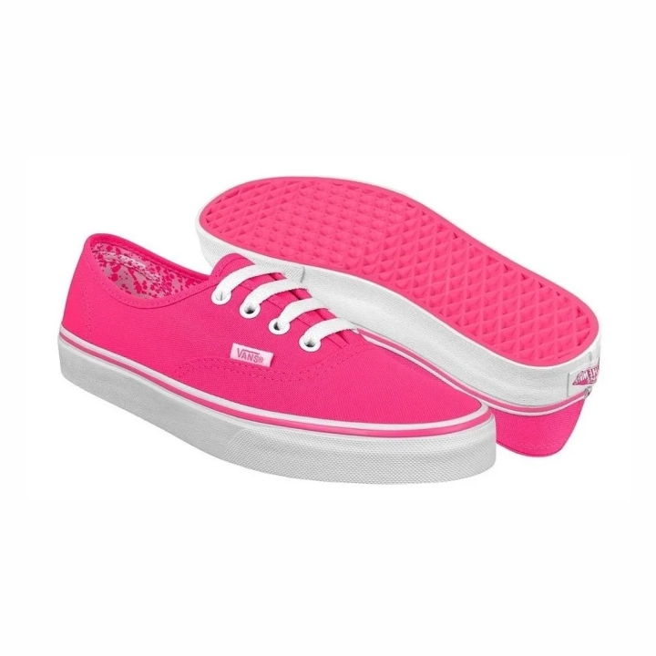 Vans Authentic Neon Rosa Tenis Dama 0A38EMMLU