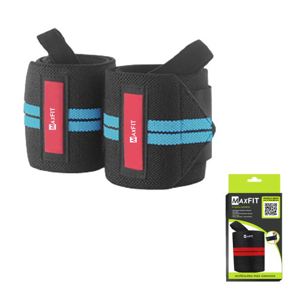 Par De  Muñequeras De Crossfit Para Gimnasio Maxfit Mod-hw002