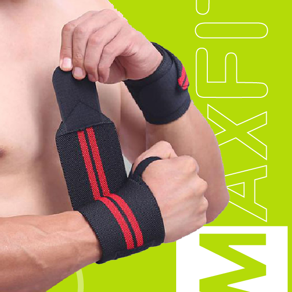 Par De  Muñequeras De Crossfit Para Gimnasio Maxfit Mod-hw002