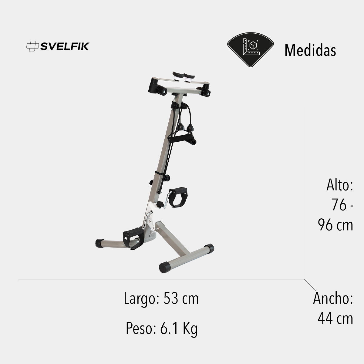 Bicicleta fija para spinning Dual Cycle Band Pro Gris