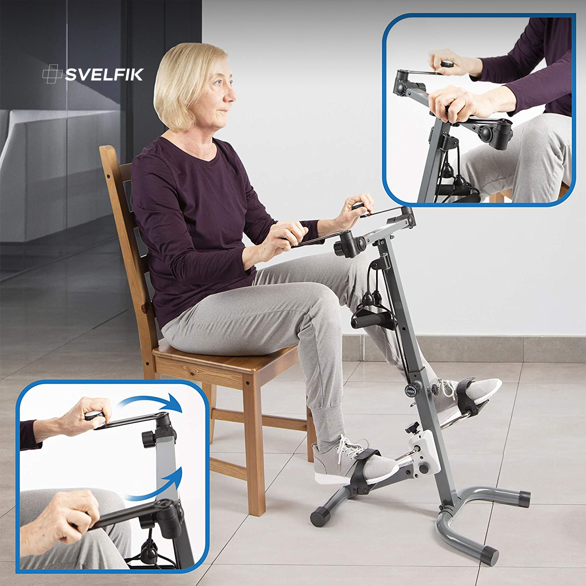 Bicicleta fija para spinning Dual Cycle Band Pro Gris