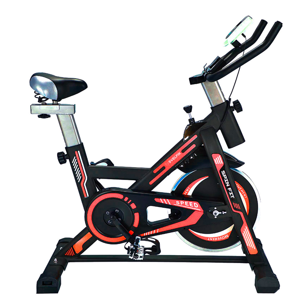 Bicicleta fija para spinning Svelfik - Spin Fit Roja (Reacondicionado A, Empaque Dañado).