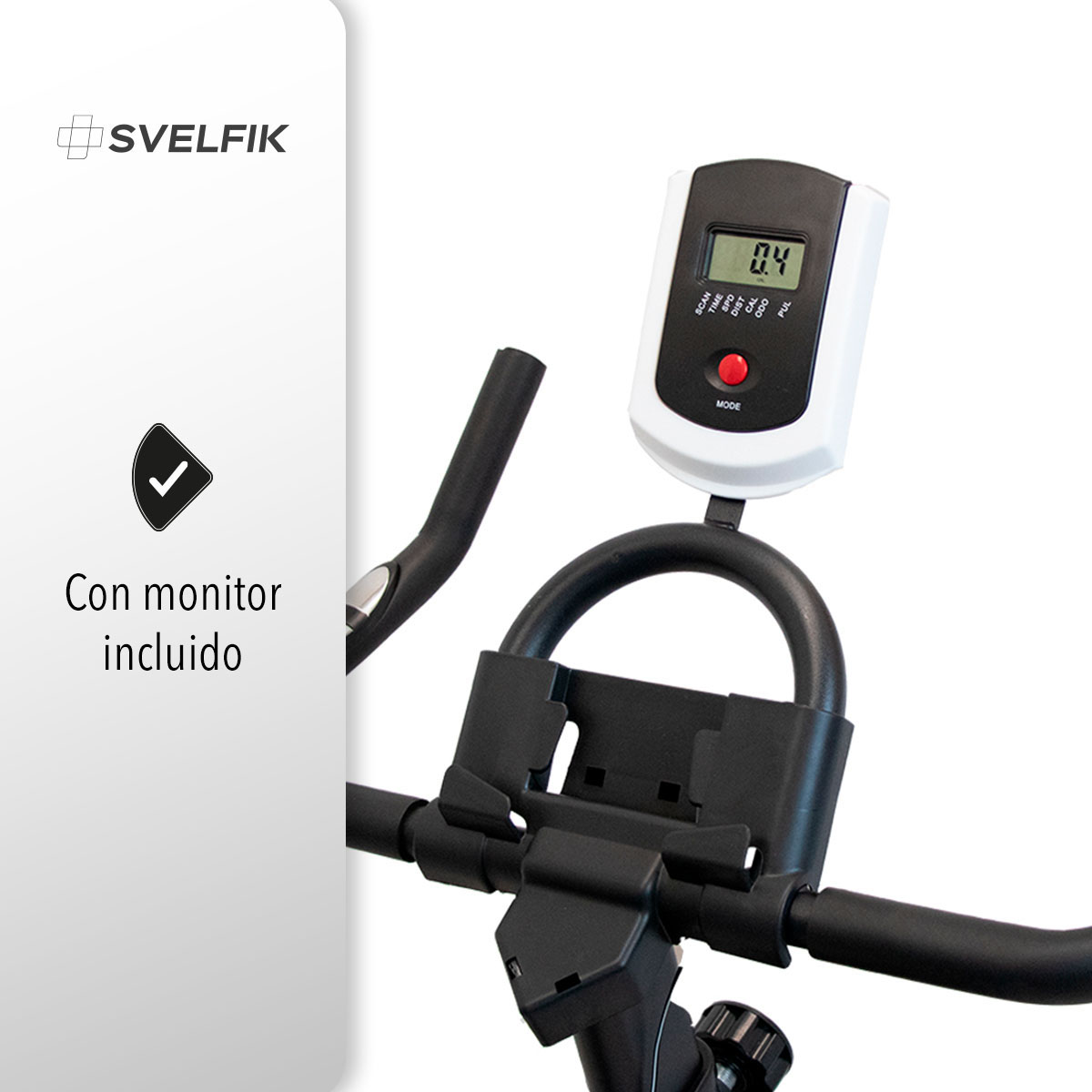 Bicicleta fija para spinning Svelfik - Spin Fit Roja (Reacondicionado A, Empaque Dañado).