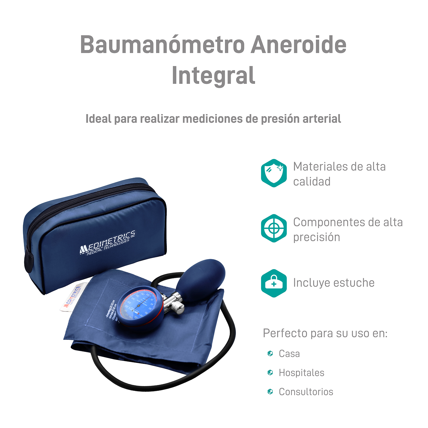 Baumanómetro Manual Aneroide Integral Medimetrics