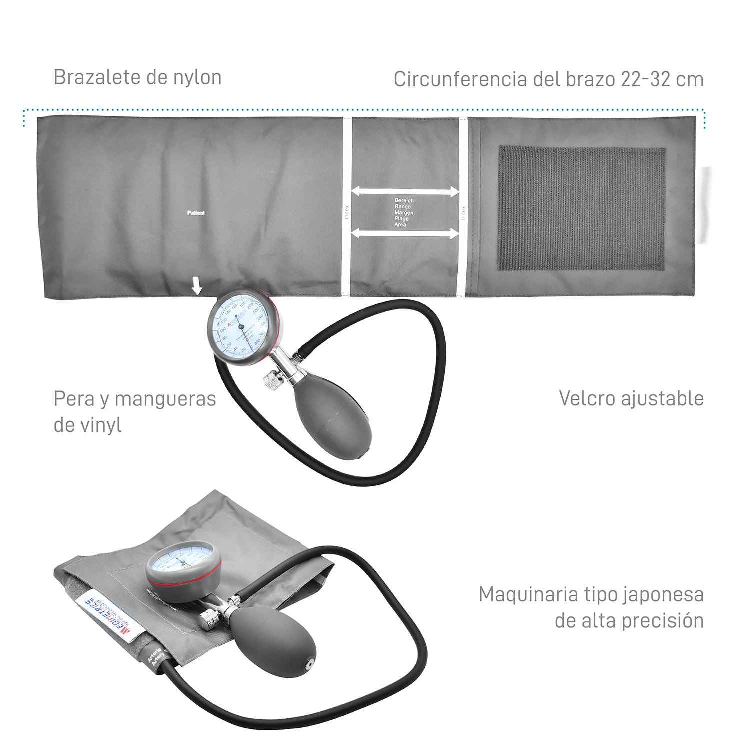 Baumanómetro Manual Aneroide Integral Medimetrics