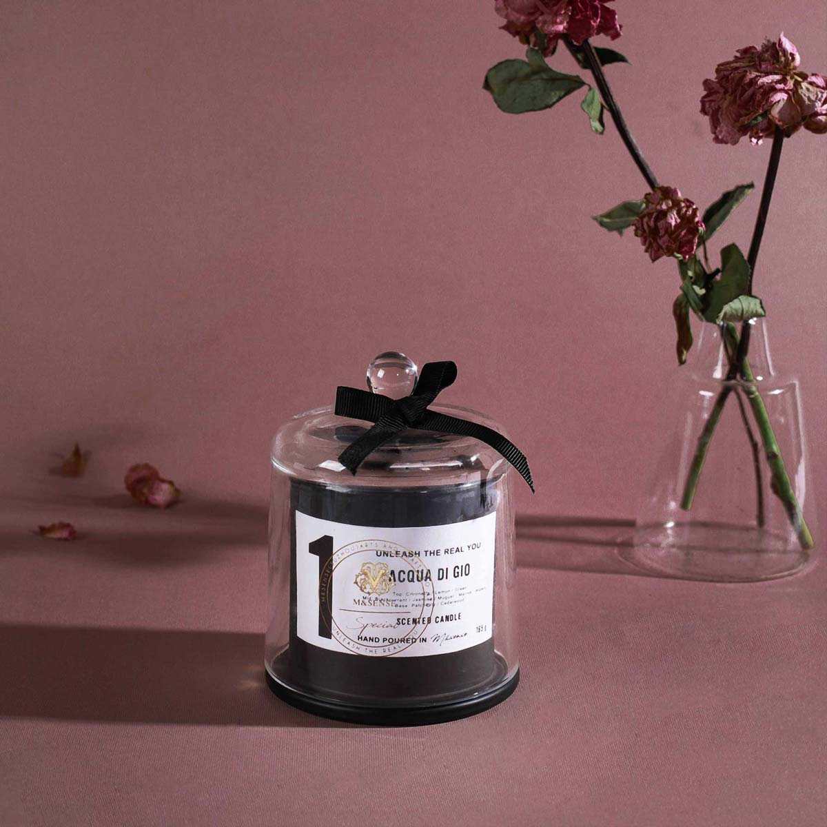 Vela aromática Aqua Di Gio 165 g con capelo