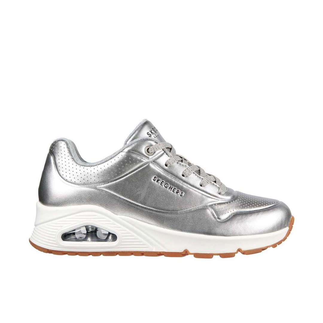 Skechers Aluminiferous Plata Tenis Dama 155372SIL