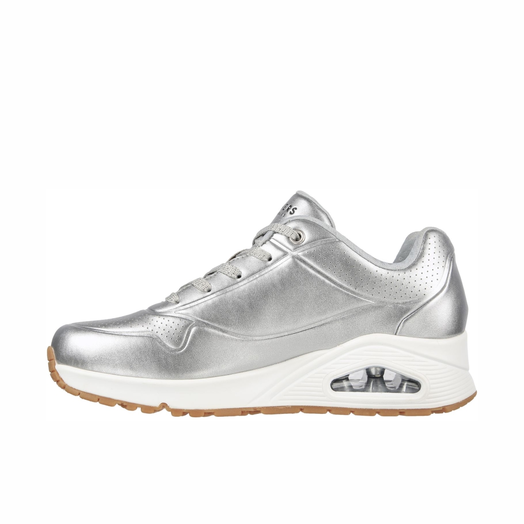 Skechers Aluminiferous Plata Tenis Dama 155372SIL