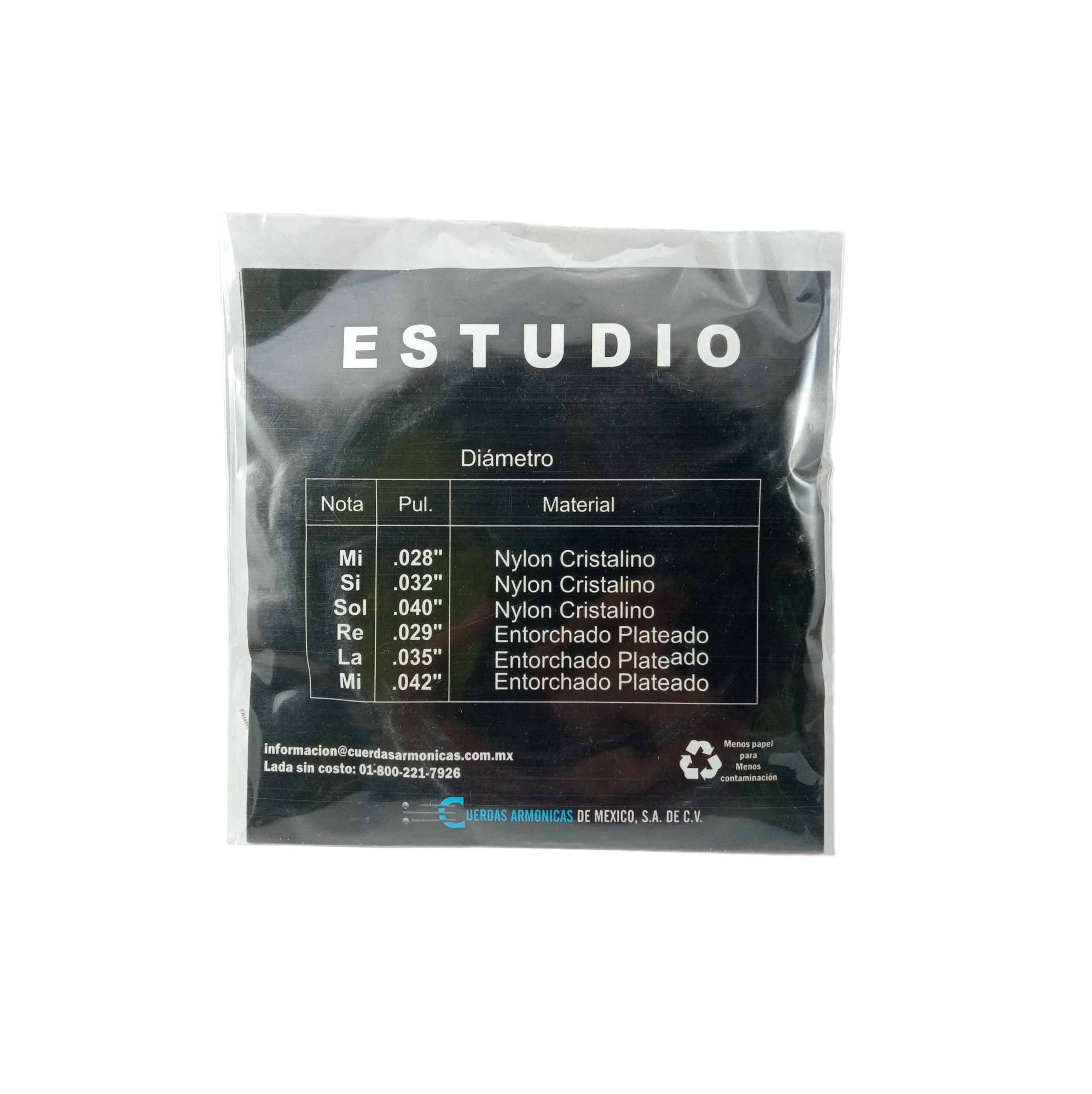 Cuerdas Para Guitarra Clasica De Nylon Negro