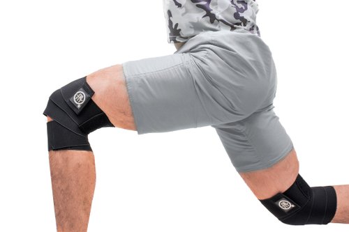 Rodilleras Vendas para Rodillas Unisex Gym Crossfit Sentadilla Par Knee  Wraps Rodilleras Elasticas color Negro