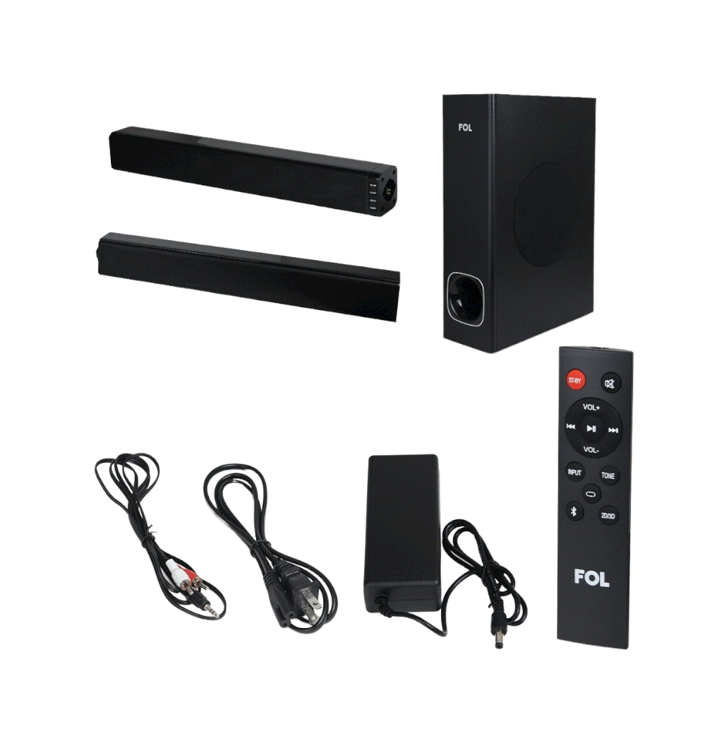 Barra De Sonido con Subwoofer Fol Fs-m228l de 100 Watts