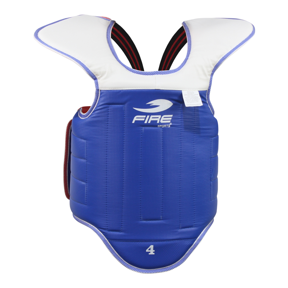 Peto para Taekwondo Fire Sports Azul/Rojo 