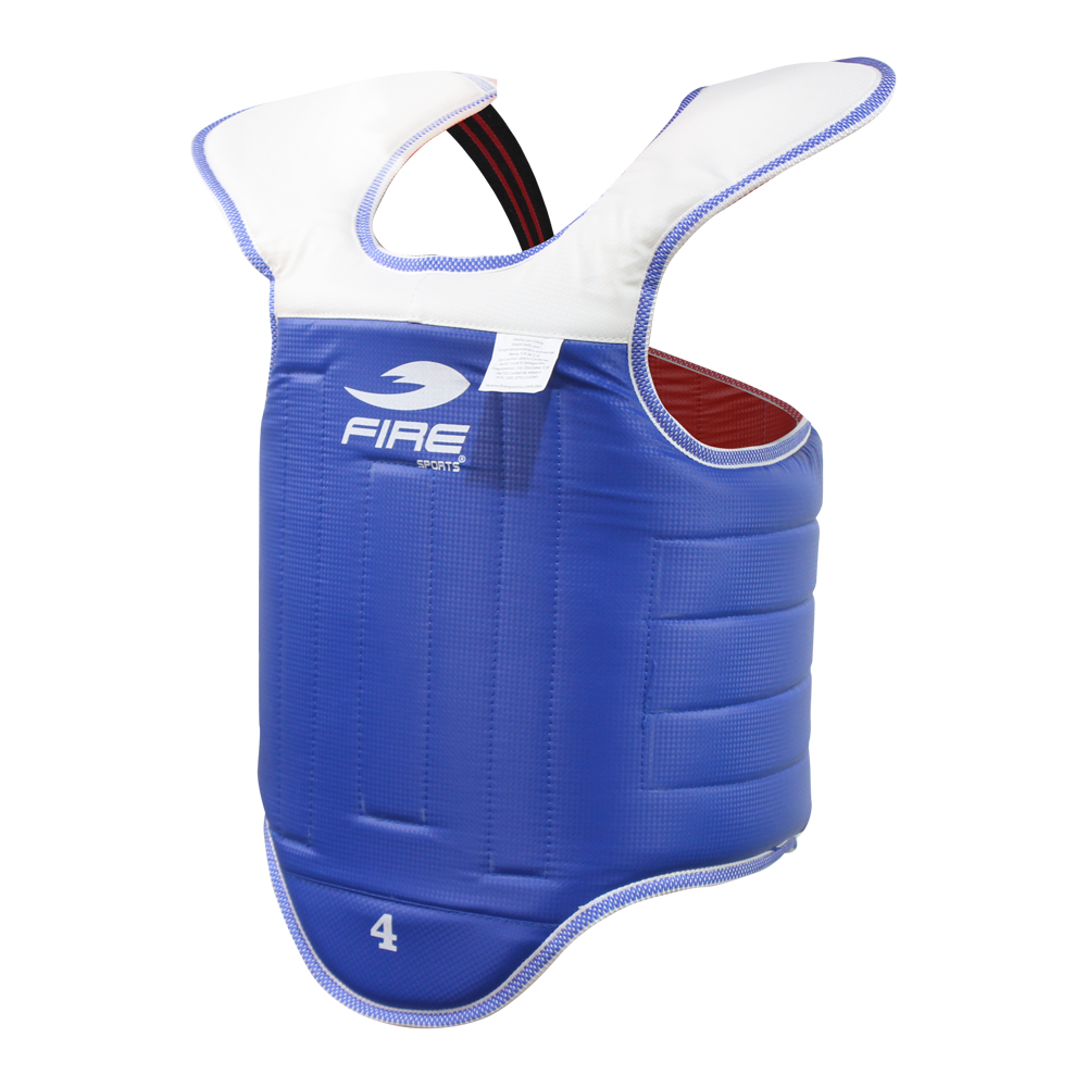 Peto para Taekwondo Fire Sports Azul/Rojo 