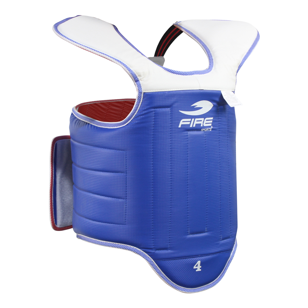 Peto para Taekwondo Fire Sports Azul/Rojo 
