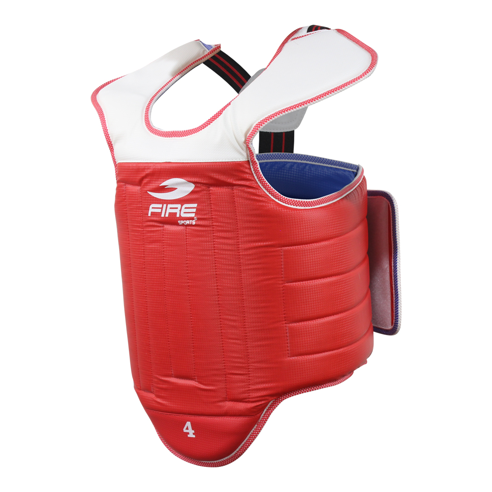 Peto para Taekwondo Fire Sports Azul/Rojo 
