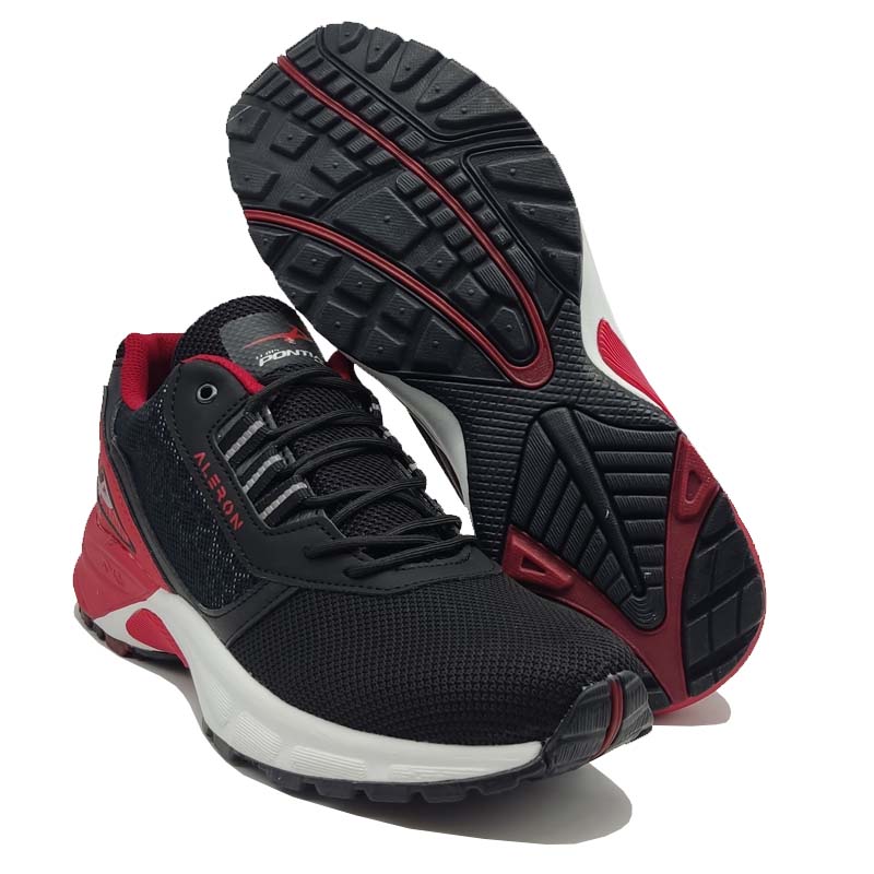 Tenis Pontiac 659 Negro Rojo Deportivos Hombre Correr Ejercicio Gym