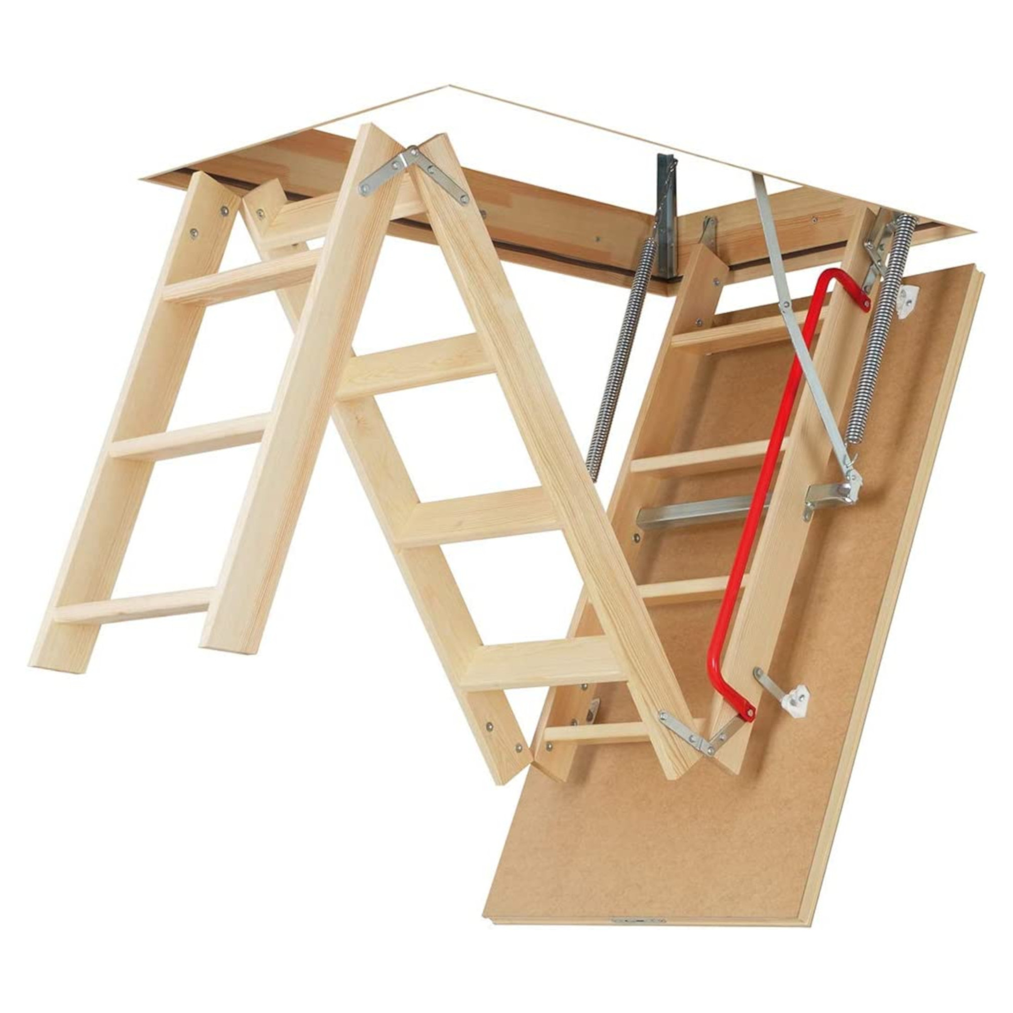 FAKRO Escalera de Ático Fabricada en Madera, Estilo LWK Komfort, Altura al Piso 280 CM