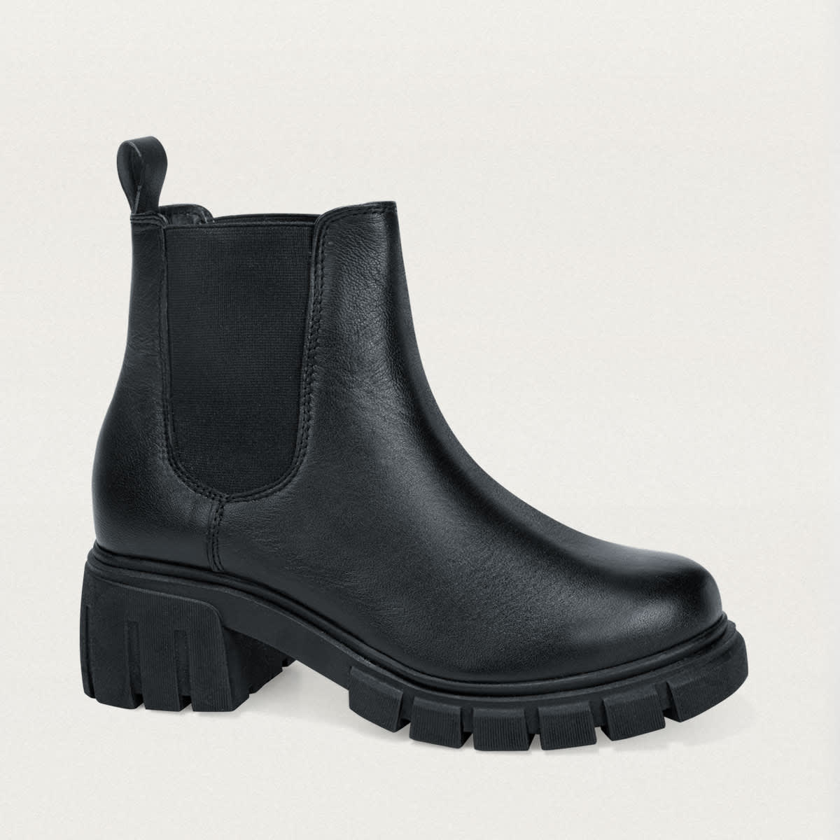 Moto bota Enrico Ferri con suela track, color negro, mod. 1056111