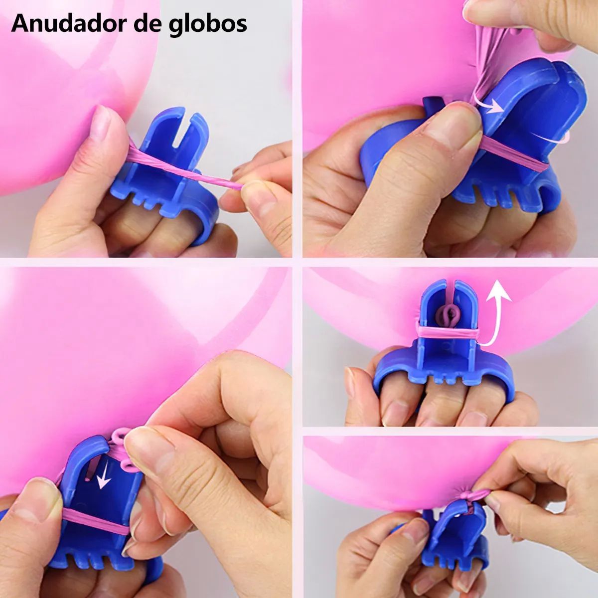 Inflador Electrico Bomba Globos Color Rosa