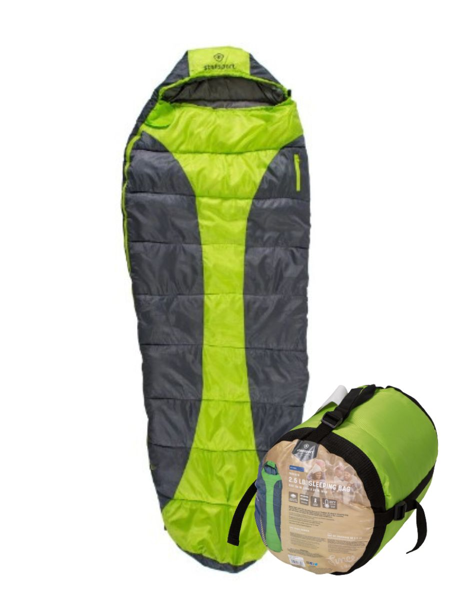 Casa de campaña National Geographic para cuatro personas,  sleeping climb naranja y verde Stansport 