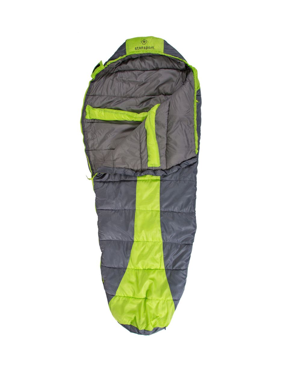 Casa de campaña National Geographic para cuatro personas,  sleeping climb naranja y verde Stansport 