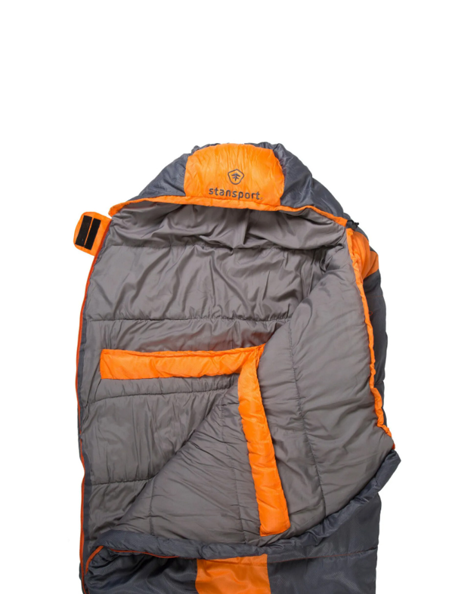 Casa de campaña National Geographic para cuatro personas,  sleeping climb naranja y verde Stansport 