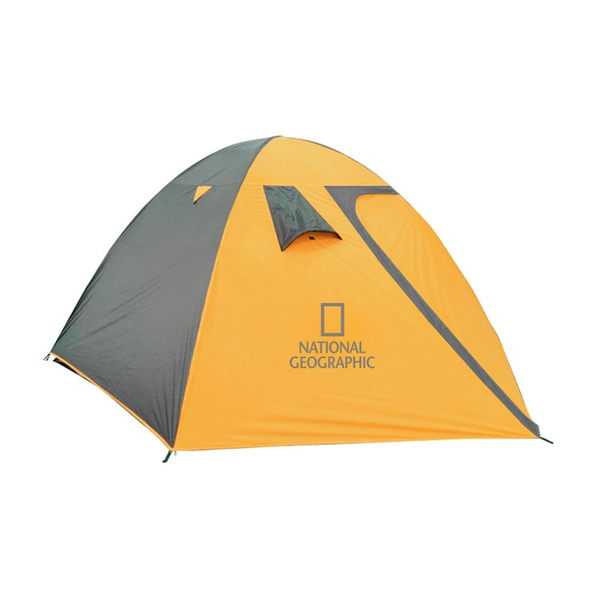 Casa de campaña National Geographic para cuatro personas,  sleeping climb naranja y verde Stansport 
