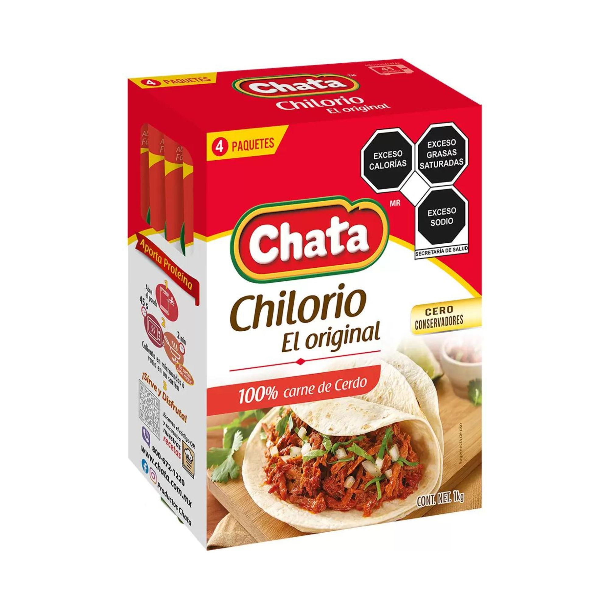 Chilorio de Cerdo La Chata 4 de 250 g