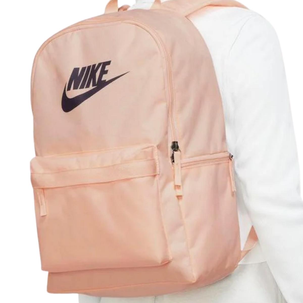 Mochila Nike Original Grande Neon Escuela Maleta Naranja Salmon Nueva Amplia