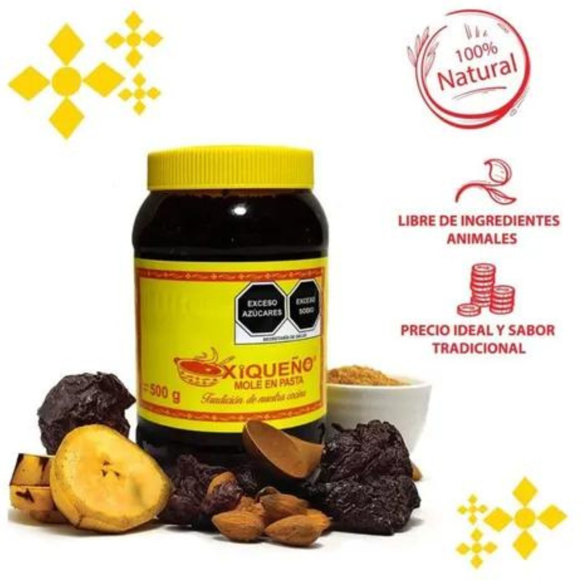 Mole En Pasta Xiqueño 2 Pzas De 500 G